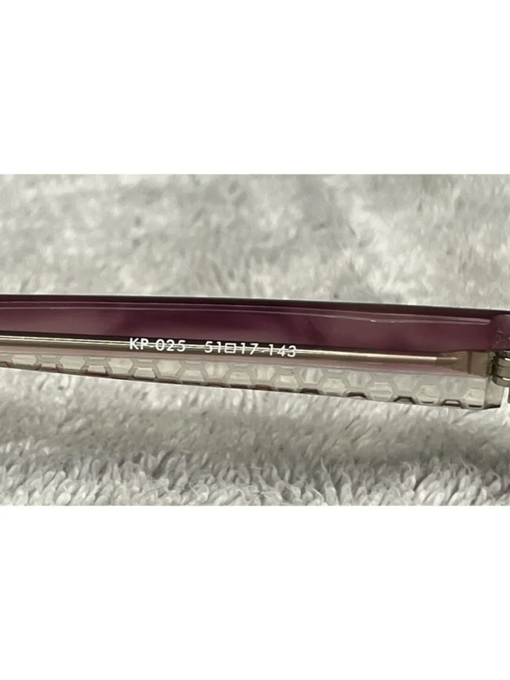 Kio Yamato Eyeglasses Frames Full-Rim Purple KP-025 Col.8 “Plumeria” 51-17-143